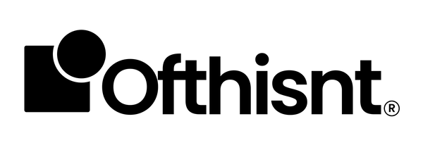 The black 'ofthisnt' logo with a registered trademark symbol on a solid white background.